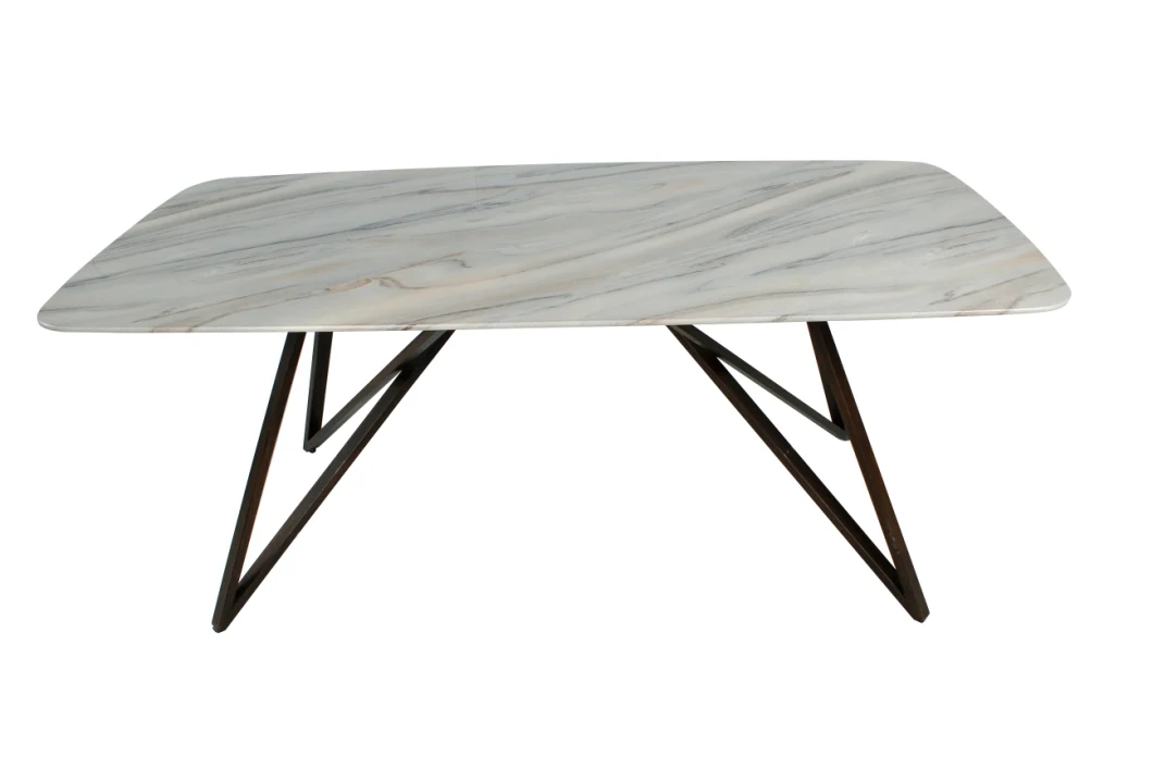 Hot Sale Home Furniture Sintered Stone Imitation Marble Dining Table