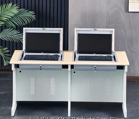 École de classe Flip up Computer Desk Monitor Coffre-fort Multifonction Turn Over