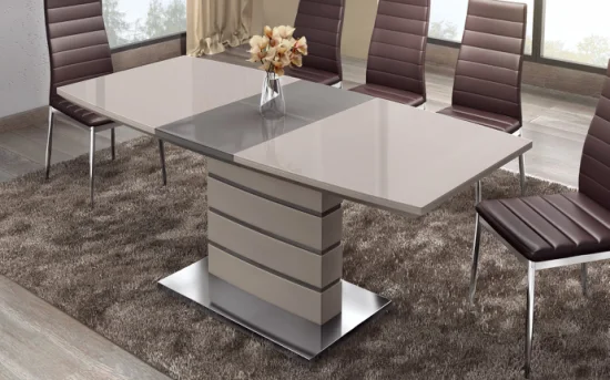 Chaise de salle à manger en cuir PU à dossier haut de meubles de restaurant de bureau à la maison moderne pour la cuisine