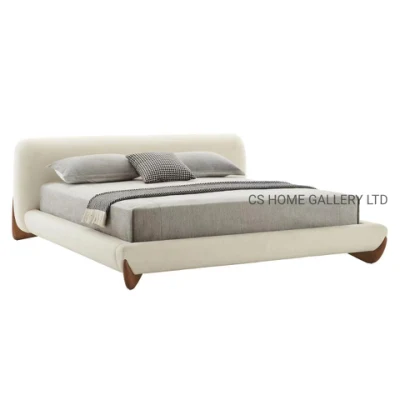 Tête de lit en tissu de meubles de maison personnalisés lit rembourré lit en tissu King Size de style moderne
